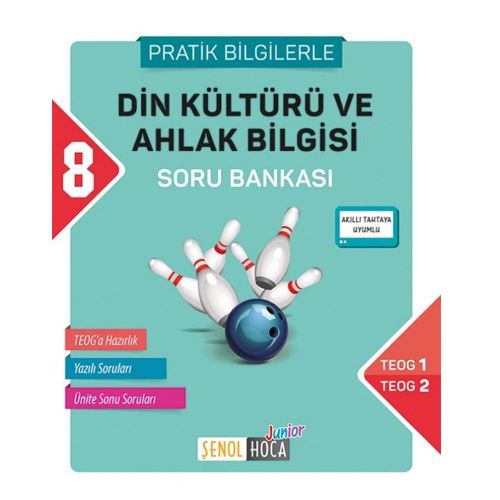 8. Sınıf TEOG Din Kültürü ve Ahlak Bilgisi Soru Bankası Şenol Hoca Yayınları