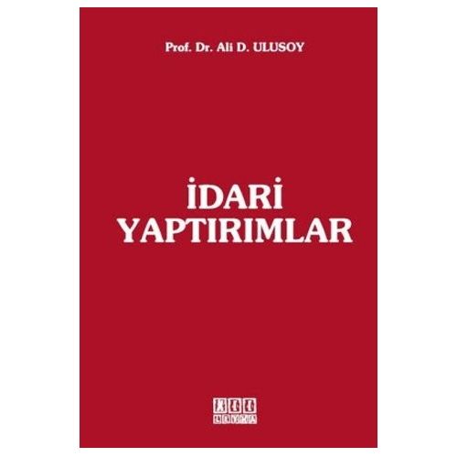 İdari Yaptırımlar - Ali D. Ulusoy