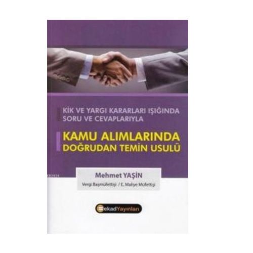 Kamu Alımlarında Doğrudan Temin Usulü - Mehmet Yaşin