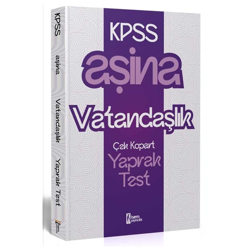 KPSS Aşina Vatandaşlık Çek Kopart Yaprak Test İsem Yayınları 2025