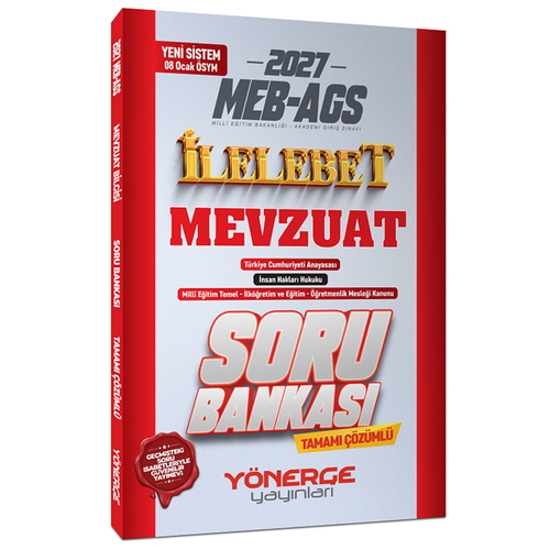 MEB AGS Mevzuat Bilgisi İlelebet Soru Bankası Yönerge Yayınları 2027