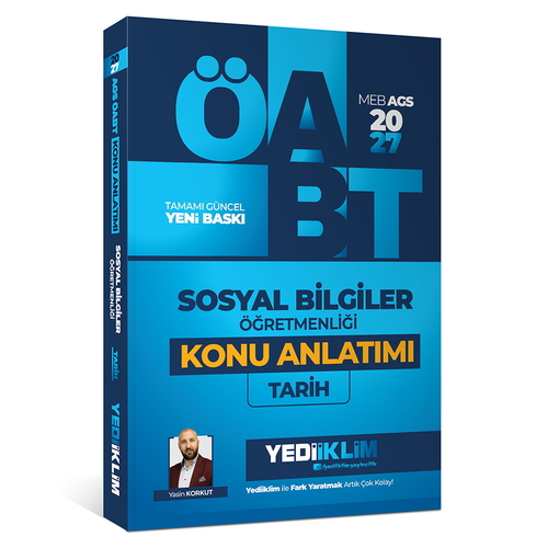 MEB AGS ÖABT Sosyal Bilgiler Öğretmenliği Tarih Konu Anlatımı Yediiklim Yayınları 2027