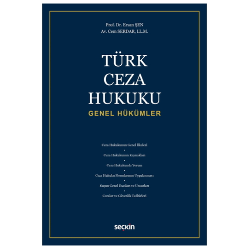 Türk Ceza Hukuku Genel Hükümler - Ersan Şen, Cem Serdar