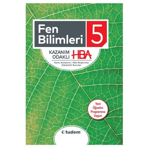5. Sınıf Fen Bilimleri Kazanım Odaklı HBA Tudem Yayınları