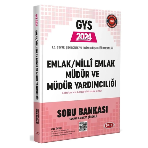 GYS Milli Emlak Müdür ve Müdür Yardımcılığı Soru Bankası Data Yayınları 2024