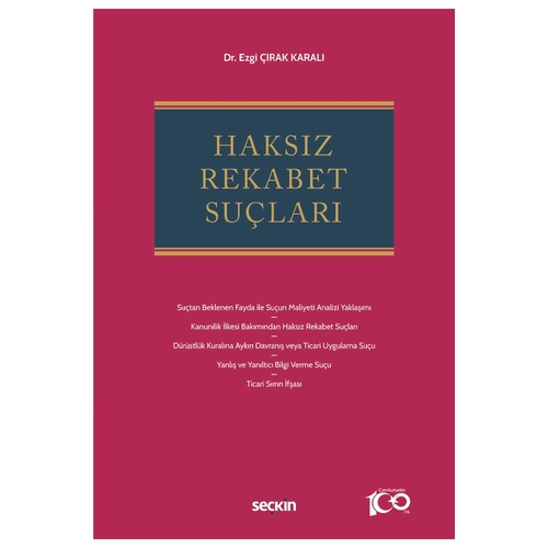 Haksız Rekabet Suçları - Ezgi Çırak Karalı