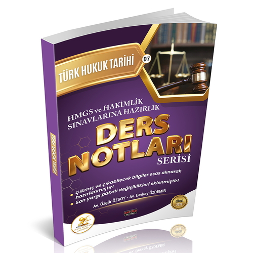 HUKAL HMGS-HAKİMLİK Türk Hukuk Tarihi Ders Notları Savaş Yayınları 2026