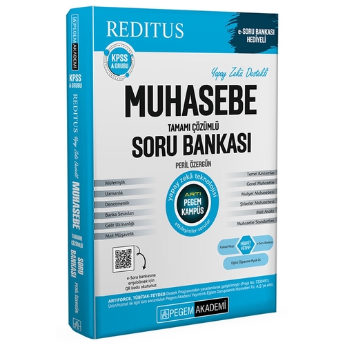 KPSS A Grubu Muhasebe Tamamı Çözümlü Soru Bankası Pegem Akademi Yayınları