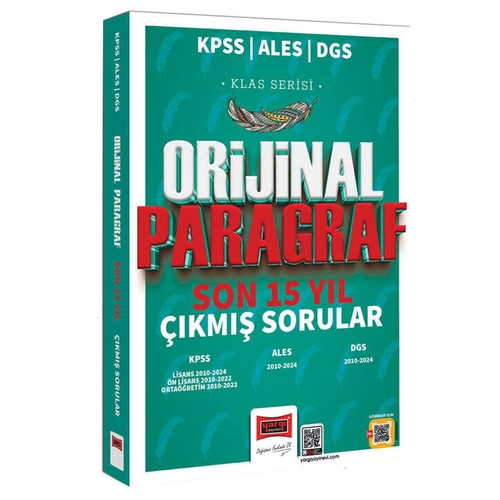 KPSS ALES DGS Klas Serisi Orijinal Paragraf Son 15 Yıl Çıkmış Sorular Yargı Yayınları 2025