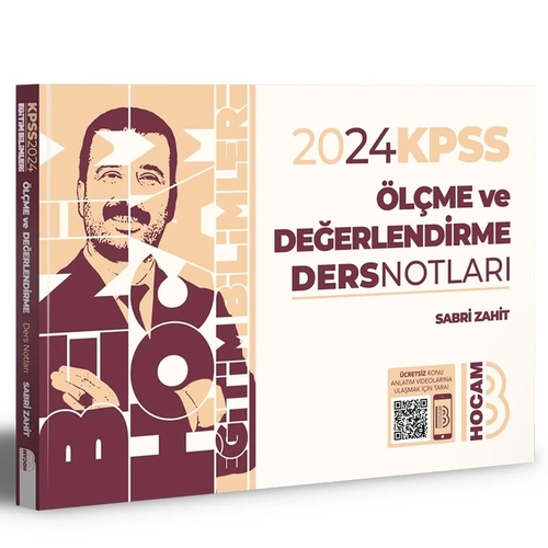 KPSS Eğitim Bilimleri Ölçme ve Değerlendirme Ders Notları Benim Hocam Yayınları 2024