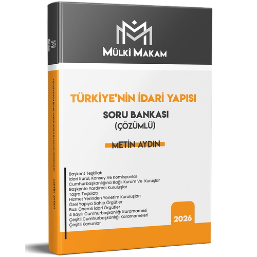 Mülki Makam Türkiye\'nin İdari Yapısı Soru Bankası Metin Hoca Yayınları 2026