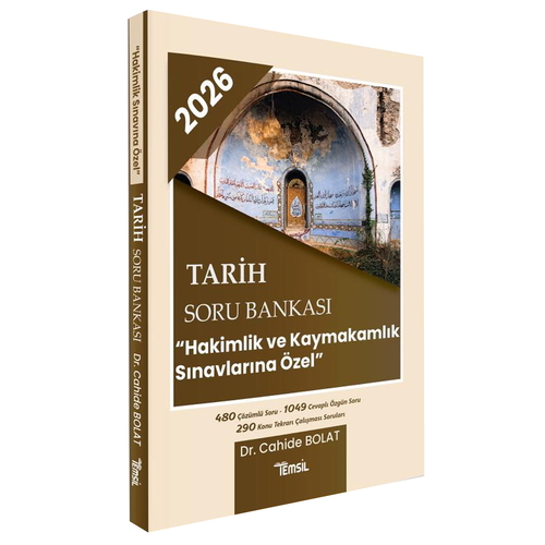 Tarih Soru Bankası Hakimlik ve Kaymakamlık Sınavlarına Özel Temsil Kitap Yayınları 2026