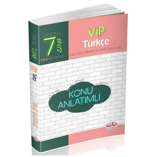 7. Sınıf VIP Türkçe Konu Anlatımlı Editör Yayınları