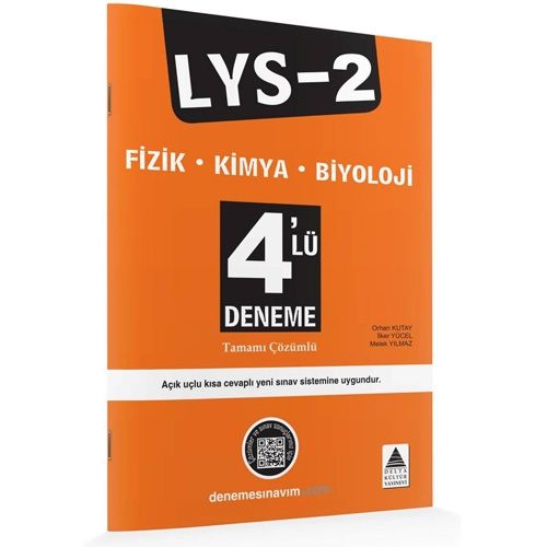 LYS-2 Fizik-Kimya-Biyoloji 4\'lü Deneme - Delta Kültür Yayınları