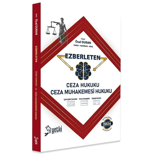 Ezberleten Ceza Hukuku ve Ceza Muhakemesi Hukuku Soru Bankası Yetki Yayınları 2026