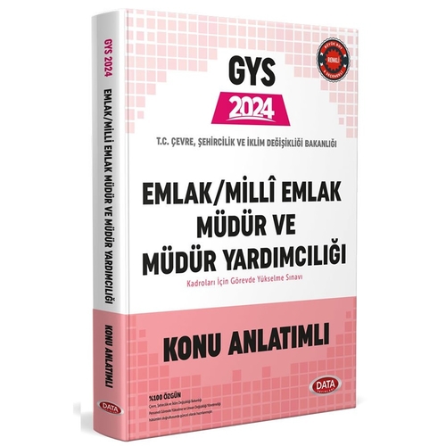 GYS Milli Emlak Müdür ve Müdür Yardımcılığı Konu Anlatımlı Data Yayınları 2024