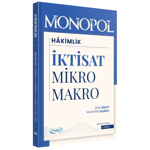 Hakimlik İktisat Ders Notları Monopol Yayınları 2026