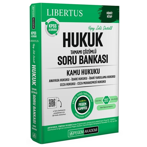 KPSS A Grubu Hukuk Tamamı Çözümlü Soru Bankası Kamu Hukuku Pegem Akademi Yayınları