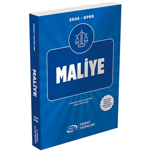 KPSS A Grubu Maliye Konu Anlatımı Murat Yayınları 2026