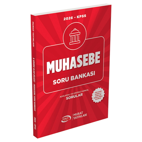 KPSS A Grubu Muhasebe Soru Bankası Murat Yayınları 2026