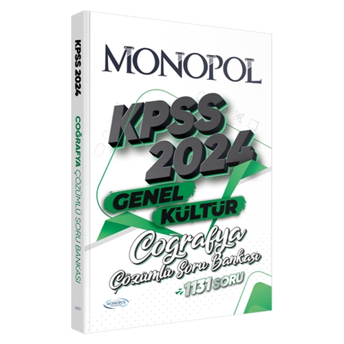 KPSS Coğrafya Soru Bankası Tamamı Çözümlü Monopol Yayınları 2024