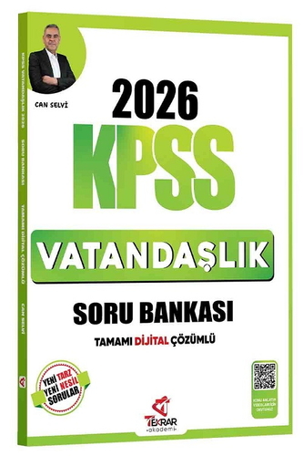 KPSS Vatandaşlık Soru Bankası Çözümlü Tekrar Akademi Yayınları 2026