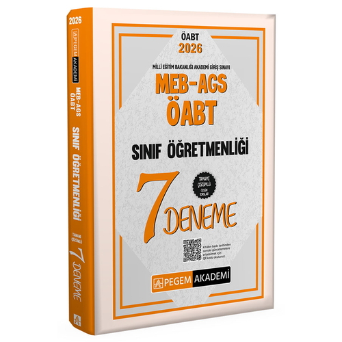 MEB AGS ÖABT Sınıf Öğretmenliği Tamamı Çözümlü 7 Deneme Pegem Akademi Yayınları 2026