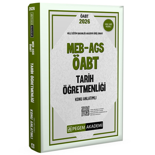 MEB AGS ÖABT Tarih Öğretmenliği Konu Anlatımlı Pegem Akademi Yayınları 2026