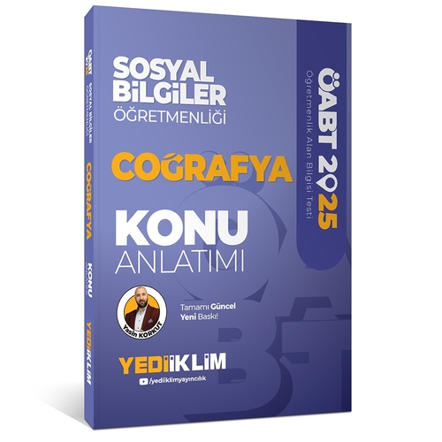ÖABT Sosyal Bilgiler Öğretmenliği Coğrafya Konu Anlatımı Yediiklim Yayınları 2025