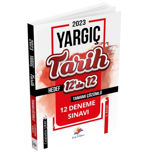 YARGIÇ Hedef 12\'de 12 Tarih 12 Deneme Sınavı Dizgi Kitap Yayınları 2023