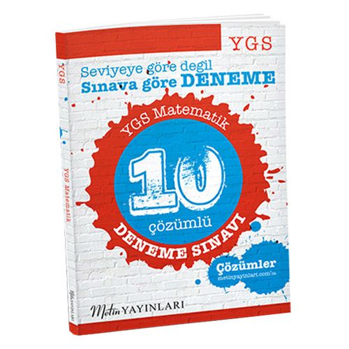 YGS Matematik 10 Çözümlü Deneme Sınavı Metin Yayınları