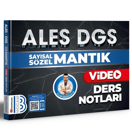 ALES DGS Sayısal Sözel Mantık Video Ders Notları Benim Hocam Yayınları 2024