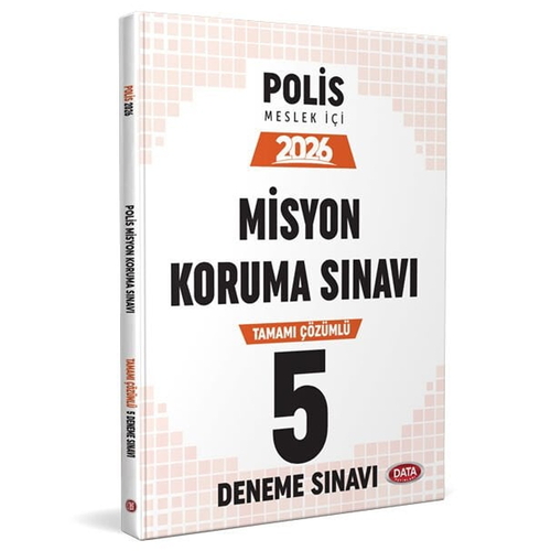 EGM Komiser Yardımcılığı Tamamı Çözümlü 5 Deneme Sınavı Data Yayınları 2026