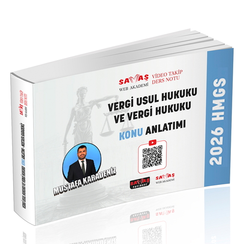 HMGS Vergi Usul Hukuku ve Vergi Hukuku Konu Anlatımı Savaş Yayınları 2026
