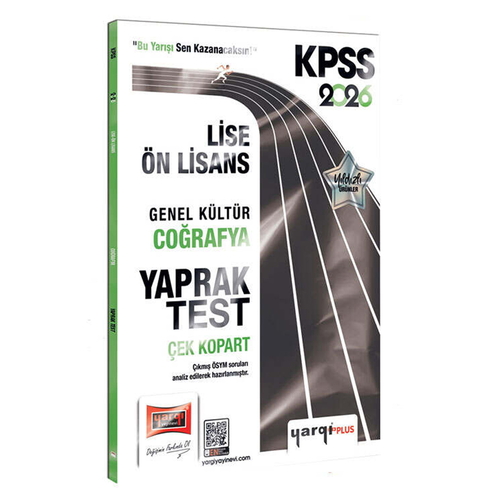 KPSS Lise Ön Lisans Genel Kültür Coğrafya Çek Kopart Yaprak Test Yargı Yayınları 2026