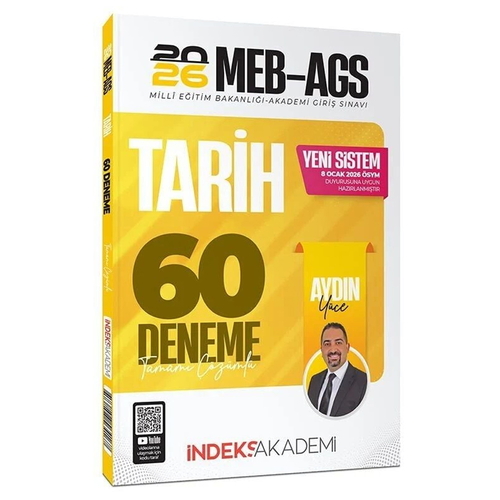 KPSS Tarih 60 Deneme Tamamı Çözümlü İndeks Akademi Yayınları 2025