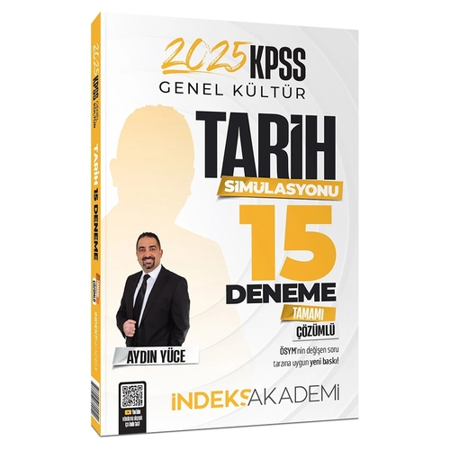 KPSS Tarih Simülasyonu 15 Deneme Tamamı Çözümlü İndeks Akademi Yayınları 2025