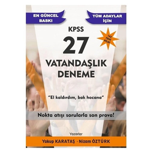 KPSS Vatandaşlık 27 Deneme Yakup Karataş 2020