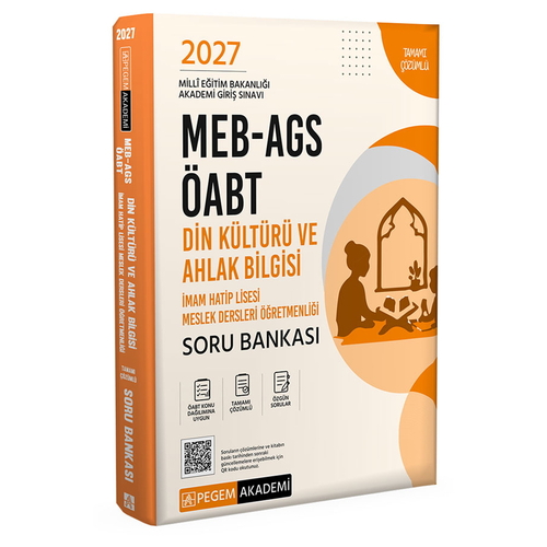 MEB AGS ÖABT Din Kültürü ve Ahlak Bilgisi Öğretmenliği Soru Bankası Pegem Akademi 2027