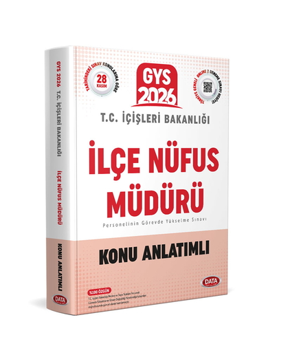 T.C. İçişleri Bakanlığı GYS İlçe Nüfus Müdürü Konu Anlatımlı Data Yayınları 2026