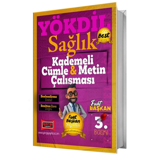 YÖKDİL Sağlık Kademeli Cümle & Metin Çalışması Yargı Yayınları 2025
