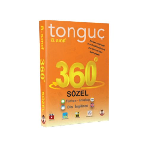8. Sınıf 360 Serisi Sözel Soru Bankası Cep Kitabı Tonguç Akademi Yayınları