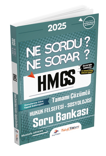 HMGS Hakimlik Ne Sordu Ne Sorar Hukuk Felsefesi - Sosyolojisi Soru Bankası Dizgi Kitap Yayınları 2025