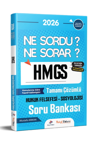 HMGS Hakimlik Ne Sordu Ne Sorar Hukuk Felsefesi - Sosyolojisi Soru Bankası Dizgi Kitap Yayınları 2026