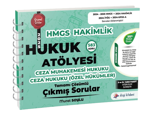 Hukuk Atölyesi HMGS Hakimlik CMK Ceza Hukuku Özel Hükümler Çıkmış Sorular Dizgi Kitap Yayınları 2025