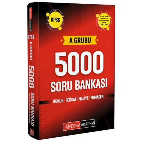 KPSS A Grubu 5000 Soru Bankası Pegem Akademi Yayınları