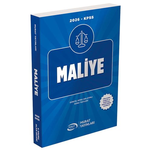 KPSS A Grubu Maliye Konu Anlatımı Murat Yayınları 2026