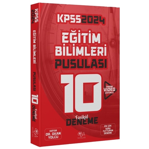 KPSS Eğitim Bilimleri 10 Fasikül Deneme Video Çözümlü CBA Yayınları 2024