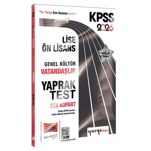 KPSS Lise Ön Lisans Genel Kültür Vatandaşlık Çek Kopart Yaprak Test Yargı Yayınları 2026