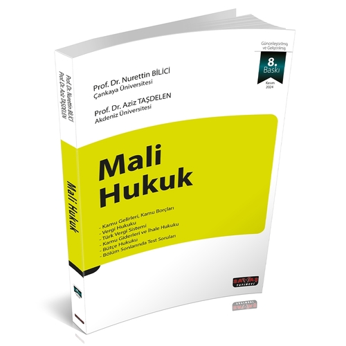 Mali Hukuk - Nurettin Bilici, Aziz Taşdelen Kasım 2024